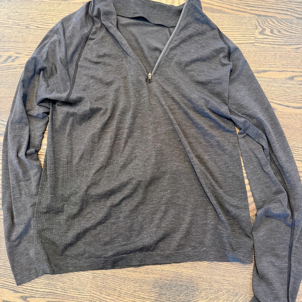 Men's Grey Lululemon Quarter Zip